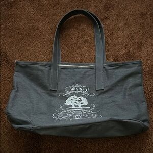 Origins Gray Tote Bag